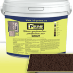 Цветная декоративная затирка Prime Grout, коричневая, 6 кг