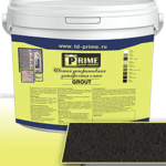 Цветная декоративная затирка Prime Grout, темно-серая, 6 кг