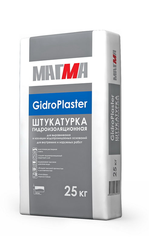 Штукатурка гидроизоляционная «GidroPlaster»