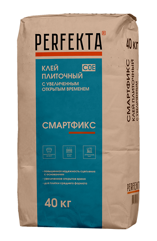 Клей плиточный с увеличенным открытым временем Смартфикс C0 E