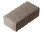 Тротуарная плитка Брусчатка 200×100х60 Стандарт Серый