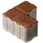 Тротуарная плитка П10-10 200×200х100 Стандарт Терракот