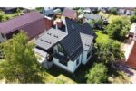 Металлочерепица "Квинта плюс" ("Kvinta plus") 0,5 Rooftop Бархат RAL 9005 черный — изображение 7