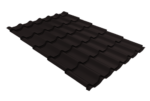 Металлочерепица Классик ("Classic") v01 0,5 Satin RAL 9005 черный