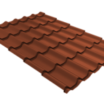 Металлочерепица Классик ("Classic") v01 0,5 Velur X RAL 8004 терракота