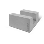 Блок D500 B2,5 F100 500х375х250 газобетонный U-образный