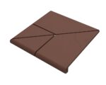 Ступень Угловая 330х330х40х14мм Natural Brown