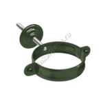 Хомут держатель трубы Aquasystem D100 мм, GreenCoat Pural BT, RR 11 (зеленый)