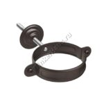 Хомут держатель трубы Aquasystem D90 мм, GreenCoat Pural BT matt, RR 32 (коричневый)