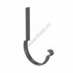 Крюк крепления желоба длинный (14 см) Aquasystem D125 мм, GreenCoat Pural BT, RR 23 (серый)