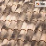 Керамическая черепица La Escandella Small Mixed TPE Flamed Paja 263×441 мм
