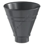 Воронка водосборная круглая Aquasystem D90 мм, GreenCoat Pural BT matt, RR 23 (серый)