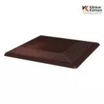 Клинкерная ступень плоская угловая Paradyz Cloud Brown 300x300x11 мм